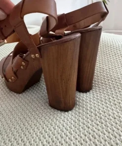 Sandały drewno skóra Carvela Kurt Geiger 39