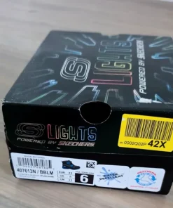 Skechers buty na rzepy świecące wodoodporne ocieplane 22 oryginalne nowe BOX
