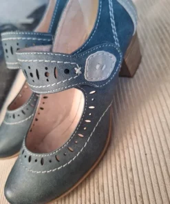 Soft Line – Komfortable blå pumps str 37 H