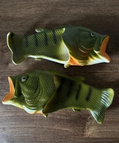 Stylowe klapki ryby GW design lato karp wędkarskie fish flip flops rare viral 42/43