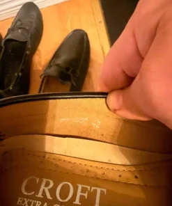 Svarta loafers i skinn – storlek 42
