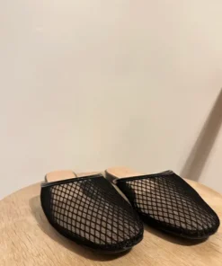 Svarta mesh mules 40