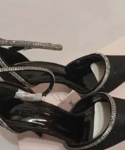 Szpilki Heels lakierowane brokat cyrkonie