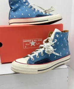 Trampki wysokie Converse Chuck Taylor męskie materiałowe niebieskie R.42,5