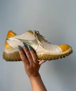 Ugly shoes leather sneakers