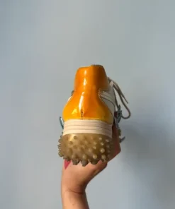 Ugly shoes leather sneakers