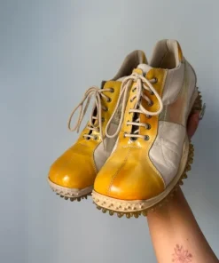 Ugly shoes leather sneakers