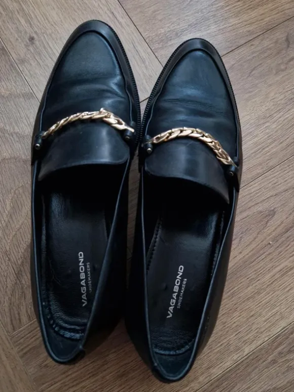 Vagabond - mokasyny skóra leather Frances chain loafers wiosna premium casual chic classy
