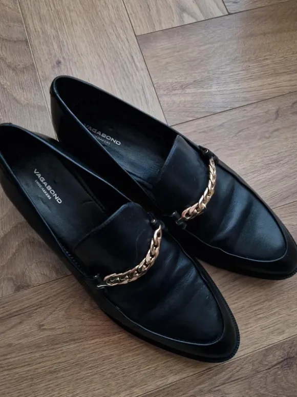 Vagabond - mokasyny skóra leather Frances chain loafers wiosna premium casual chic classy