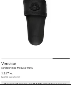 Versace pool sliders size 43