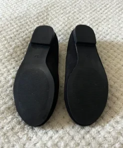 vintage suede leather ballet flats y2k 00s avant garde chic baleriny balerinki zamszowe czarne