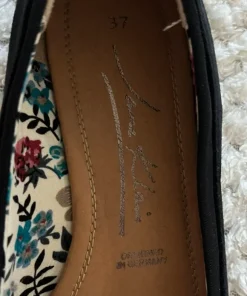 vintage suede leather ballet flats y2k 00s avant garde chic baleriny balerinki zamszowe czarne