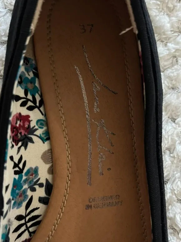 vintage suede leather ballet flats y2k 00s avant garde chic baleriny balerinki zamszowe czarne