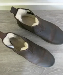 Vinterskor i läder och helfodrade i lammull